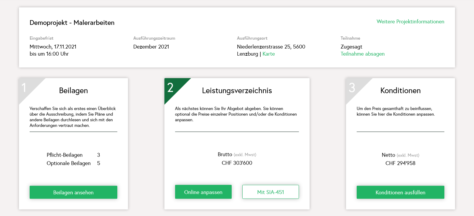 Screenshot 2: Funktionsweise Devisio für Bauunternehmen und Handwerker